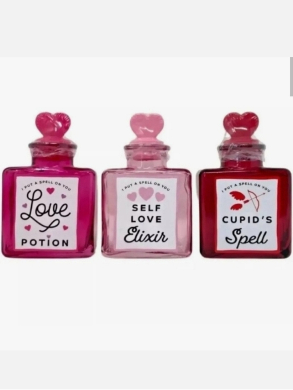New! Set of 3 Target Bullseye Playground Love Bottles